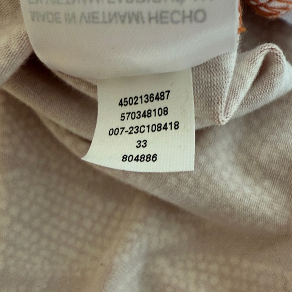 Chico’s Orange Leaf Print Women's Top SZM (1 Chico’s) - Picture 5 of 13